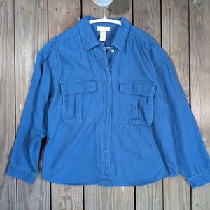 If It Were Me Oversized Denim Jacket M